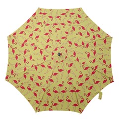 Flamingo Pattern Hook Handle Umbrellas (small) by Valentinaart