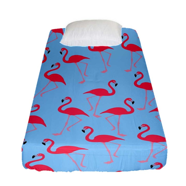 Flamingo pattern Fitted Sheet (Single Size)