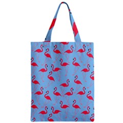 Flamingo Pattern Zipper Classic Tote Bag by Valentinaart