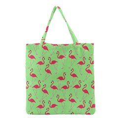 Flamingo Pattern Grocery Tote Bag by Valentinaart