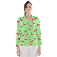 Flamingo Pattern Wind Breaker (women) by Valentinaart