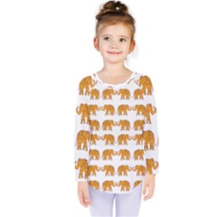 Indian Elephant  Kids  Long Sleeve Tee