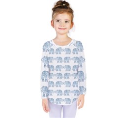 Indian Elephant  Kids  Long Sleeve Tee