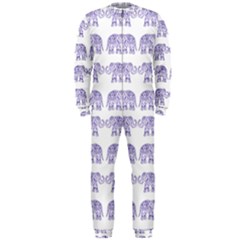 Indian Elephant Pattern Onepiece Jumpsuit (men)  by Valentinaart