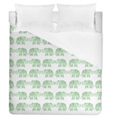 Indian Elephant Pattern Duvet Cover (queen Size) by Valentinaart