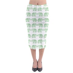 Indian Elephant Pattern Midi Pencil Skirt by Valentinaart