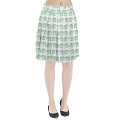 Indian Elephant Pattern Pleated Skirt by Valentinaart