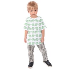 Indian Elephant Pattern Kids  Raglan Tee