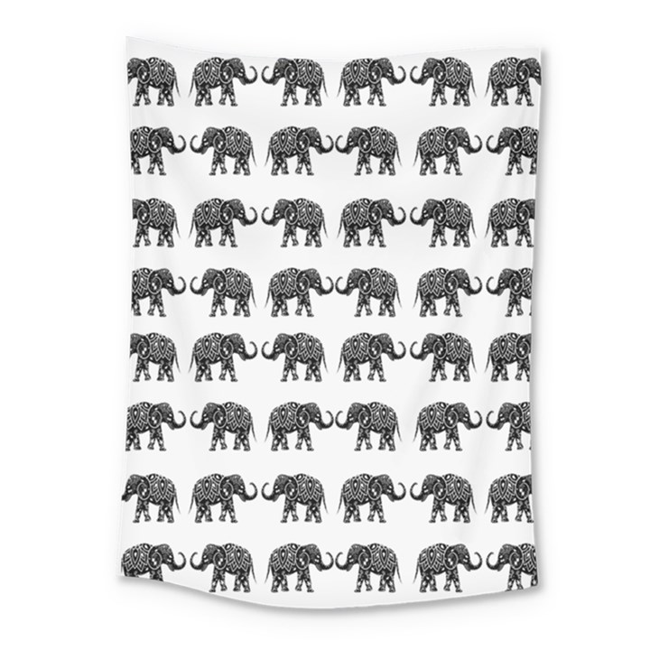 Indian elephant pattern Medium Tapestry