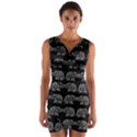 Indian elephant pattern Wrap Front Bodycon Dress View1