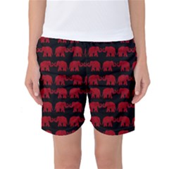 Indian Elephant Pattern Women s Basketball Shorts by Valentinaart