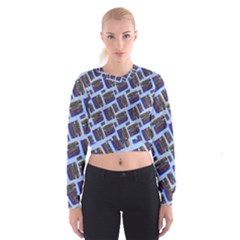 Abstract Pattern Seamless Artwork Women s Cropped Sweatshirt by Amaryn4rt