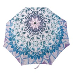 Mandalas Symmetry Meditation Round Folding Umbrellas by Amaryn4rt