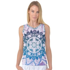 Mandalas Symmetry Meditation Round Women s Basketball Tank Top by Amaryn4rt