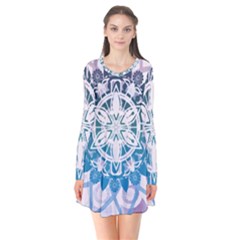 Mandalas Symmetry Meditation Round Flare Dress