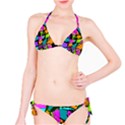 Abstract Art Squiggly Loops Multicolored Bikini Set View1