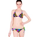 Abstract Art Squiggly Loops Multicolored Bikini Set View3