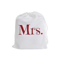 Future Mrs  Moore Drawstring Pouches (large) 