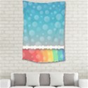 Rainbow Background Border Colorful Small Tapestry View2