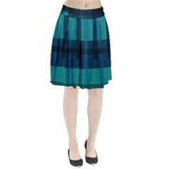 Boxes Abstractly Pleated Skirt by Amaryn4rt