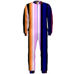 Fun Striped Background Design Pattern Onepiece Jumpsuit (men) 