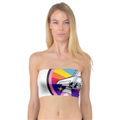 Badge Patch Pink Rainbow Rocket Bandeau Top by Amaryn4rt