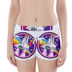 Badge Patch Pink Rainbow Rocket Boyleg Bikini Wrap Bottoms by Amaryn4rt