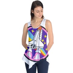 Badge Patch Pink Rainbow Rocket Sleeveless Tunic by Amaryn4rt