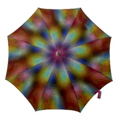 A Mix Of Colors In An Abstract Blend For A Background Hook Handle Umbrellas (large) by Amaryn4rt