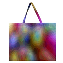 A Mix Of Colors In An Abstract Blend For A Background Zipper Large Tote Bag by Amaryn4rt