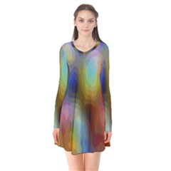 A Mix Of Colors In An Abstract Blend For A Background Flare Dress