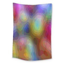 A Mix Of Colors In An Abstract Blend For A Background Large Tapestry by Amaryn4rt