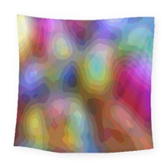 A Mix Of Colors In An Abstract Blend For A Background Square Tapestry (large) by Amaryn4rt