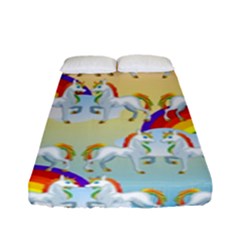 Rainbow Pony  Fitted Sheet (full/ Double Size)