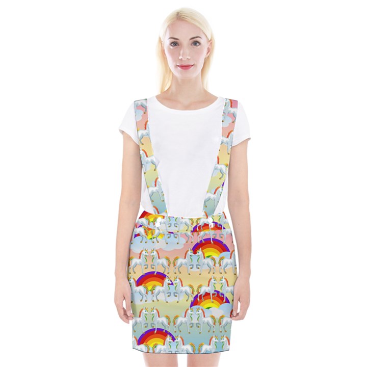 Rainbow pony  Suspender Skirt