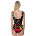 A Seamless Crazy Face Doodle Pattern Princess Tank Leotard  View2