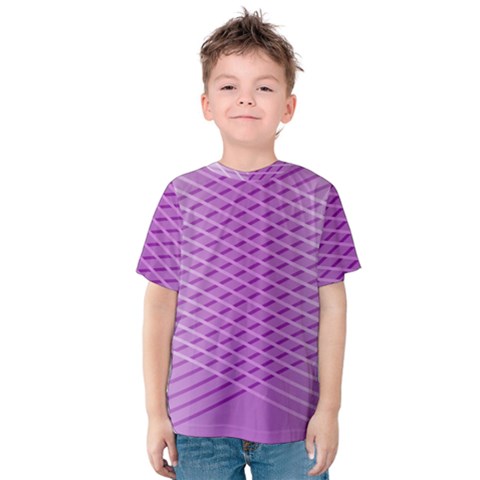 Abstract Lines Background Kids  Cotton Tee by Amaryn4rt