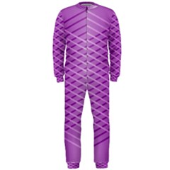 Abstract Lines Background Onepiece Jumpsuit (men)  by Amaryn4rt