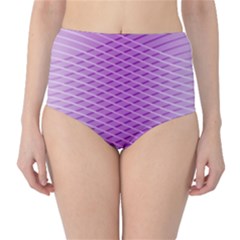 Abstract Lines Background High-waist Bikini Bottoms by Amaryn4rt