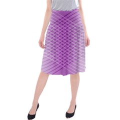 Abstract Lines Background Midi Beach Skirt by Amaryn4rt