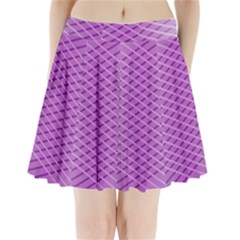 Abstract Lines Background Pleated Mini Skirt by Amaryn4rt