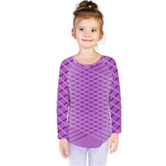 Abstract Lines Background Kids  Long Sleeve Tee