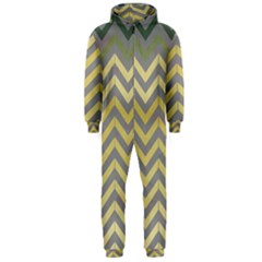 Abstract Vintage Lines Hooded Jumpsuit (men)  by Amaryn4rt