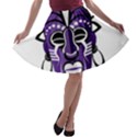 Mask A-line Skater Skirt View1