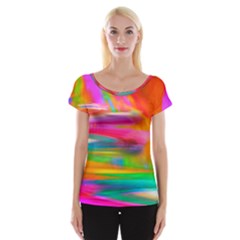 Abstract Illustration Nameless Fantasy Women s Cap Sleeve Top