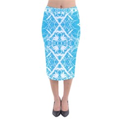 Pattern Velvet Midi Pencil Skirt by Valentinaart