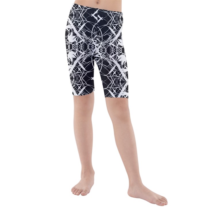 Pattern Kids  Mid Length Swim Shorts