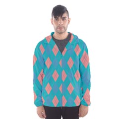 Plaid Pattern Hooded Wind Breaker (men) by Valentinaart