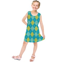 Plaid Pattern Kids  Tunic Dress by Valentinaart