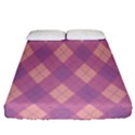 Plaid pattern Fitted Sheet (Queen Size) View1